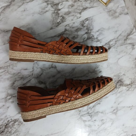 SAM & LIBBY Women's Asha Espadrille Saddle Slip-On Shoes Brown Size 9 - Picture 5 of 9